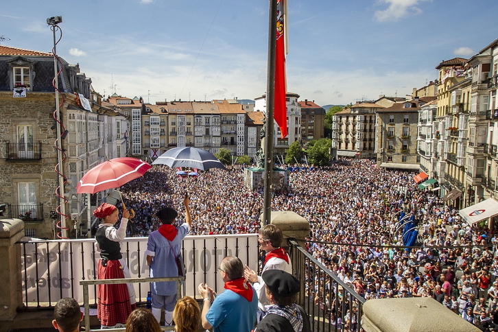 2019ko Andre Maria Zuriaren jaien hasiera.