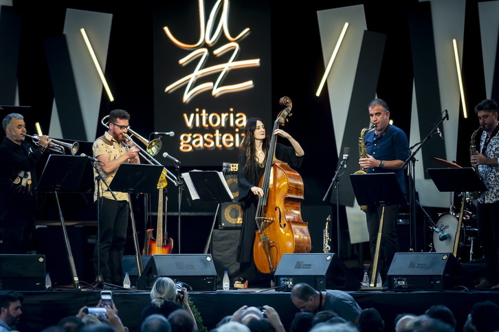 Giulia Valle Ensemble, durante su actuación en Mendizorrotza. 