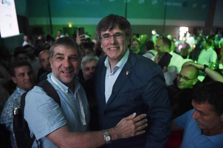 Carles Puigdemont el pasado mes de junio en el congreso de Junt, celebrado en Argeles, Catalunya Nord.