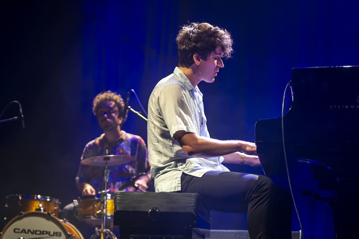 Los polacos Marcin Masecki y Jerzy Rogiewicz, en el Teatro Principal.