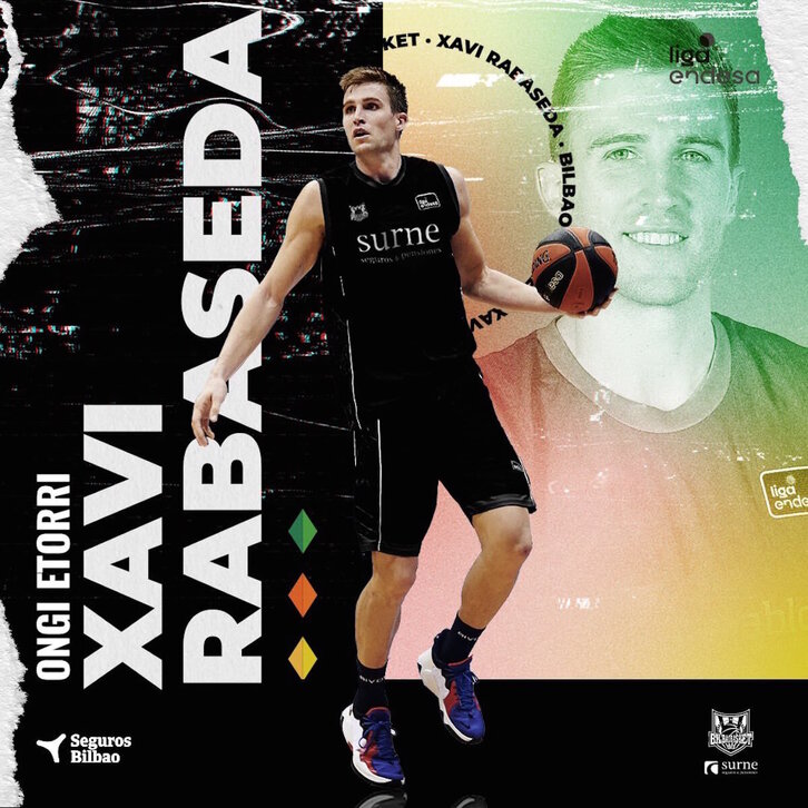 Xavi Rabasedak Bilbao Basketen jokatuko du datozen bi denboraldietan.