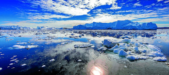 Este hermoso paisajes de icebergs está seriamente amenazado.