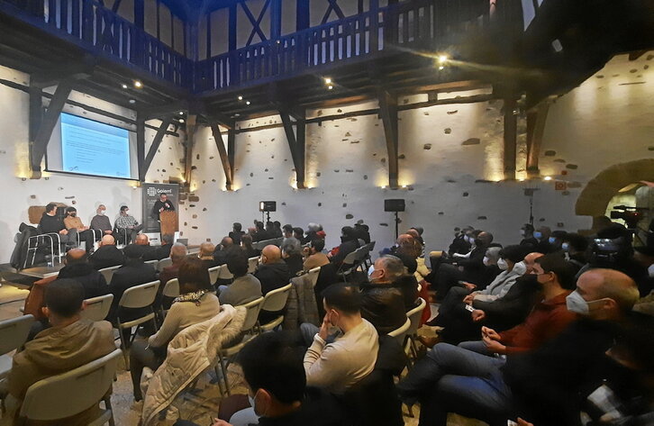 Evento de Goierri Valley en el palacio Igartza de Beasain, donde tomaron la palabra representantes de algunas empresas socias.
