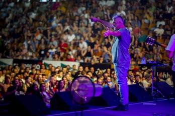 Kase.0 logró conectar con el público de Gasteiz.