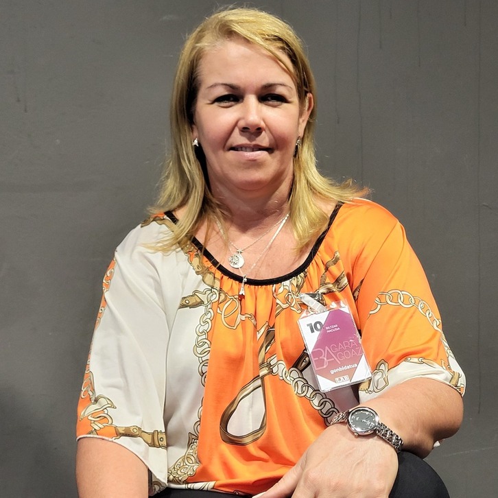 Isladis Rodríguez, Segunda Secretaria Central de Trabajadores de Cuba (CTC Nacional), durante el congreso que LAB celebró en Biarritz.