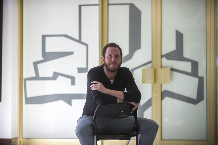 Igor Lopez de Munian, en 2014 en el Parlamento de Gasteiz. 