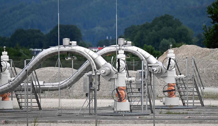 Instalaciones de almacenaje de gas en Strasswalchen (Austria).