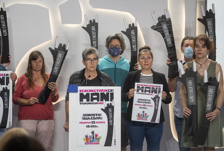Presentación de Gipuzkoako Plataforma Antitaurina.