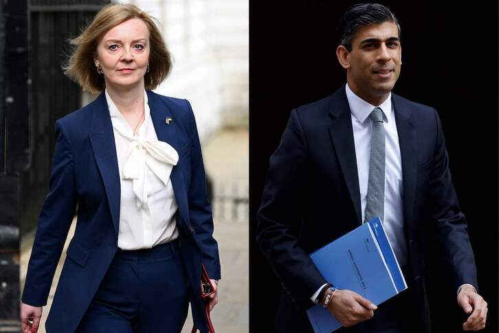 Liz Truss y Rishi Sunak se disputarán el liderazgo conservador en Gran Bretaña.