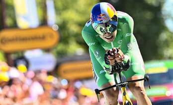 Wout van Aert ha sido el que mejor ha acabado la contrarreloj.