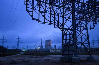Planta energética alemana de Lingen, que funciona con gas. 