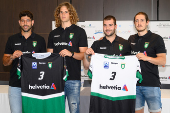 Las cuatro caras nuevas de la plantilla de Anaitasuna para la 2022-23.