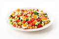 Salad-of-chickpeas-with-vegetables-and-boiled-egg-picture-id1199221741