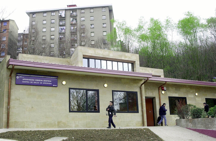 Consultorio de Aperribai, perteneciente a la OSI Barrualde-Galdakao, una de las más afectadas por los recortes.