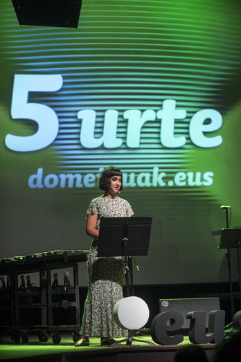 Puntueusen bosgarren urteurrenaren ospakizun ekitaldia, 2019ko ekainean Bilbon. 