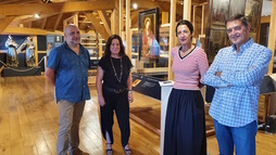 Aixa Gaztelu, Xabier Armendariz, Lorea Bilbao eta Anton Erkoreka, aurkezpen ekitaldian.