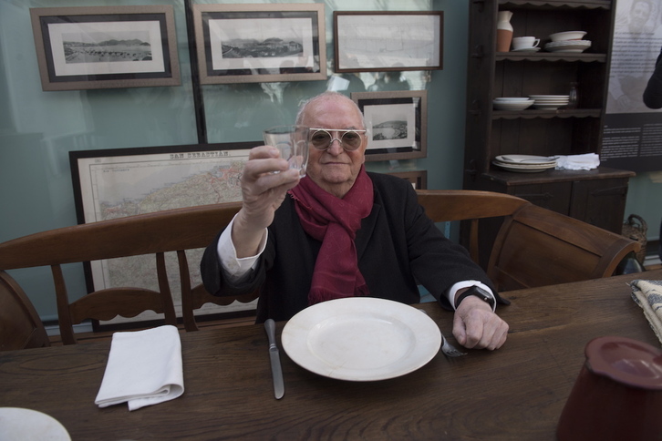 Juan Mari Arzak, en la presentación de la exposición 'Arzak bere saltsan' en 2019.