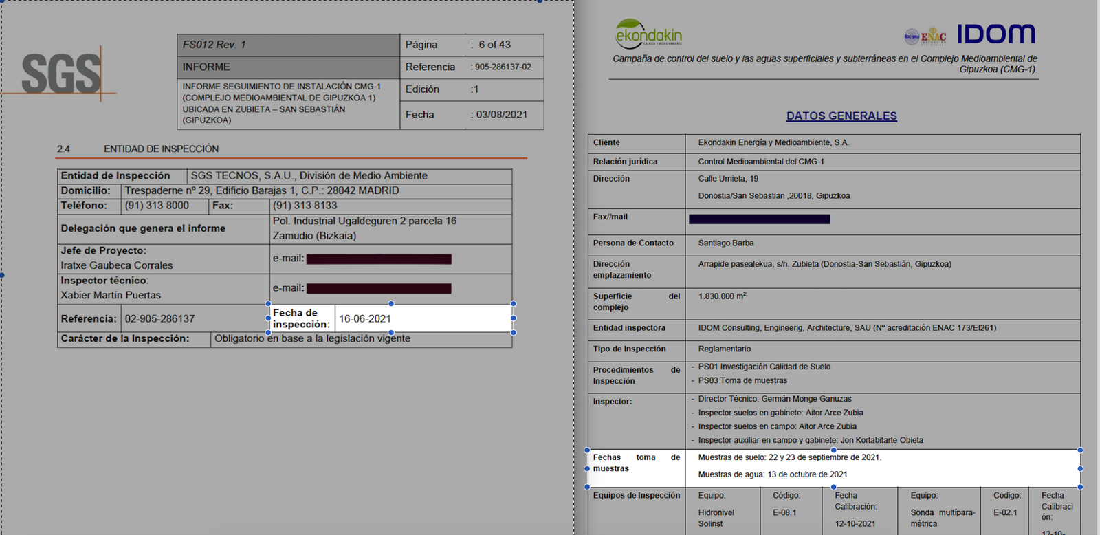 Los informes demuestran que los análisis de las dos empresas son posteriores a la entrada en funcionamiento de la incineradora, en contra de lo que dice GHK.