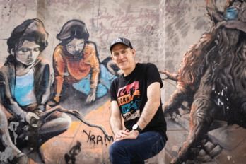 El músico y cantante Mikel Renteria.