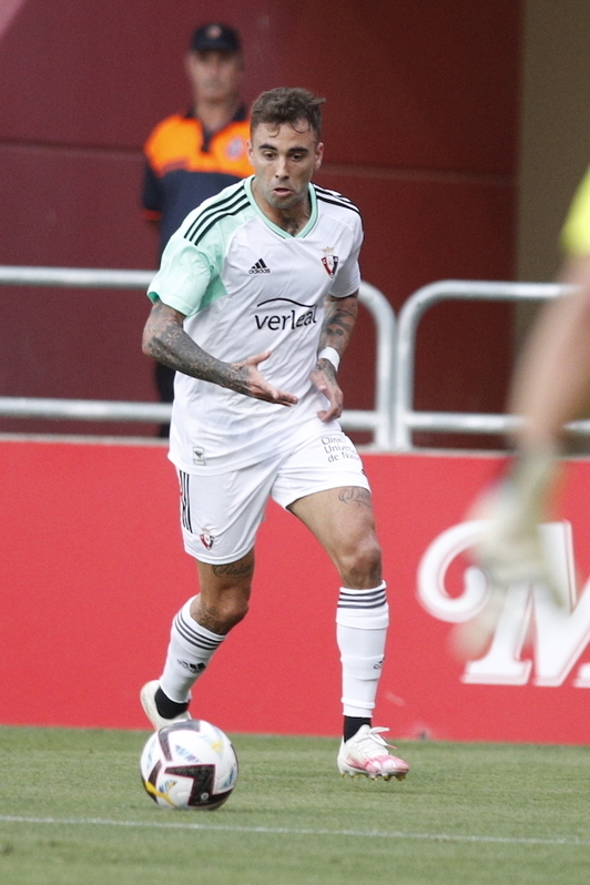 Rober Ibáñez, autor del segundo gol de Osasuna ante el Mirandés.