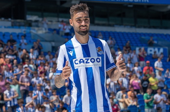 Brais Méndez, una de las tres incorporaciones txuri urdines en este mercado veraniego.