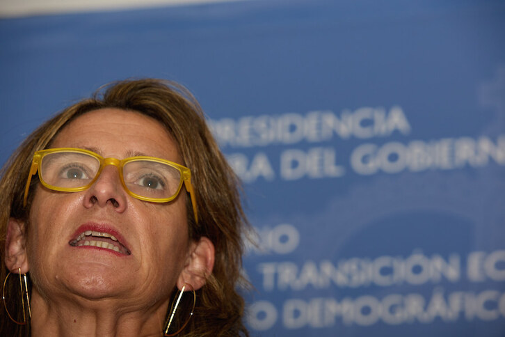 La ministra Teresa Ribera, tras la reunión con las CCAA.