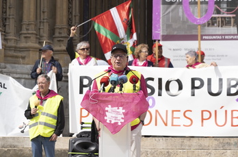 Movilización anterior del Movimiento de Pensionistas de Euskal Herria.