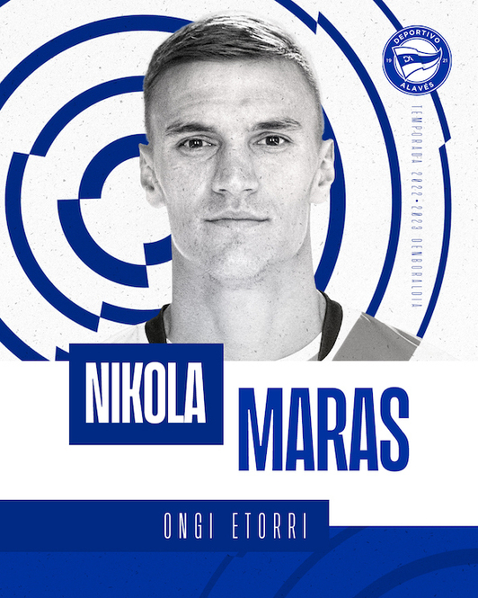 Foto de Nikola Maras, último fichaje del Deportivo Alavés, cedido por la UD Almería.
