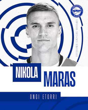 Foto de Nikola Maras, último fichaje del Deportivo Alavés, cedido por la UD Almería.
