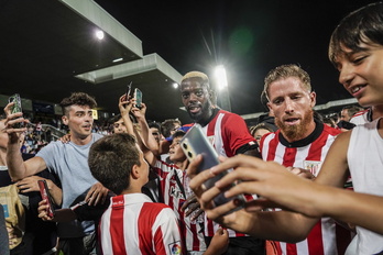 Iñaki Williams, en la final de la Euskal Herria Txapelketa.