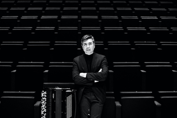 El acordeonista irundarra Iñaki Alberdi.