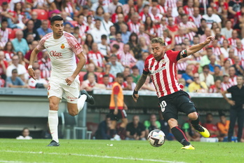 Iker Muniain sumó el medio millar de encuentros con la elástica rojiblanca.