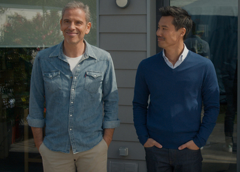 Medi Saudoun (el yerno árabe) y Frédéric Chau (el yerno oriental) .