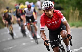 Nairo Quintana, en la etapa del Granon, se quejó de problemas para respirar en el Tour.