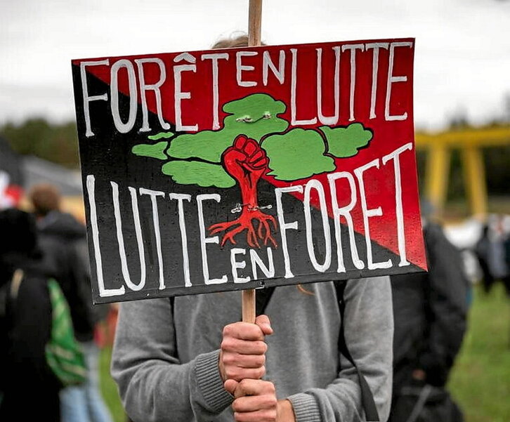 Una movilización contra el megaproyecto.