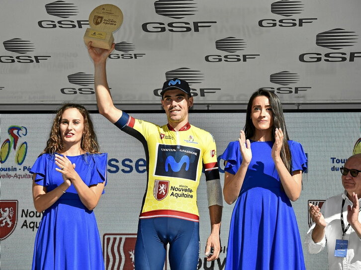 Álex Aranburu defendió muy bien su maillot amarillo.