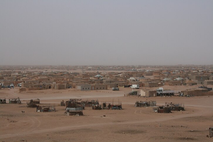 Campo de refugiados saharauis en la provincia de Tindouf.