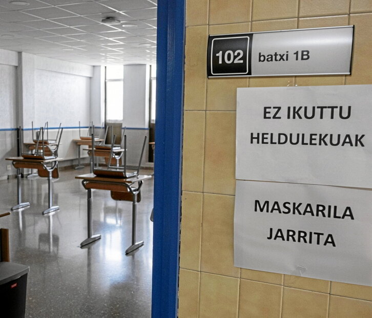 Ordiziako Institutuko 2020ko maiatzeko irudia.