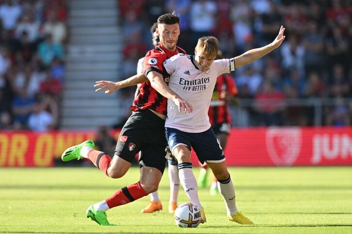 çEl Arsenal de Martin Odegaard, líder de la Premier, es uno de los posibles rivales de la Real en la Europa League.