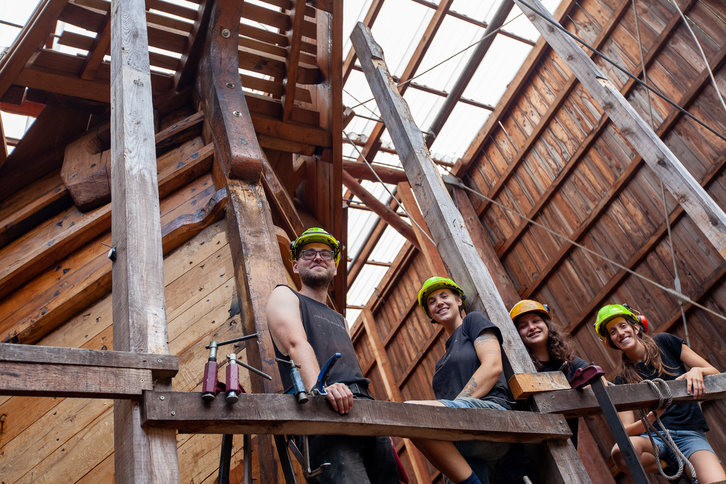 Graduatu berriek ‘San Juan’ baleontzia bezalako proiektuak eraikitzen lagundu dute.