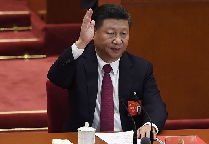 Xi Jinping, artxiboko irudi batean. 
