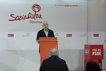 Odón Elorza, en una comparecencia el año pasado en Donostia. 