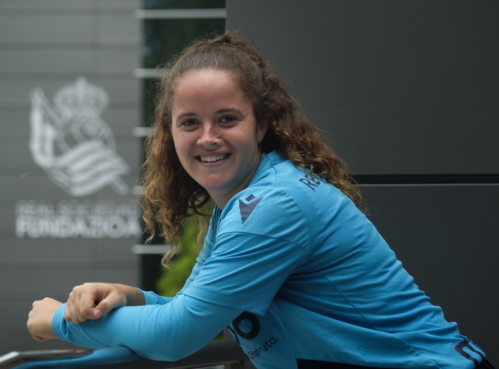 Nerea Eizagirre Realeko kapitaina Zubietan.