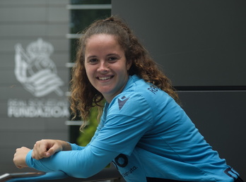 Nerea Eizagirre Realeko kapitaina Zubietan.