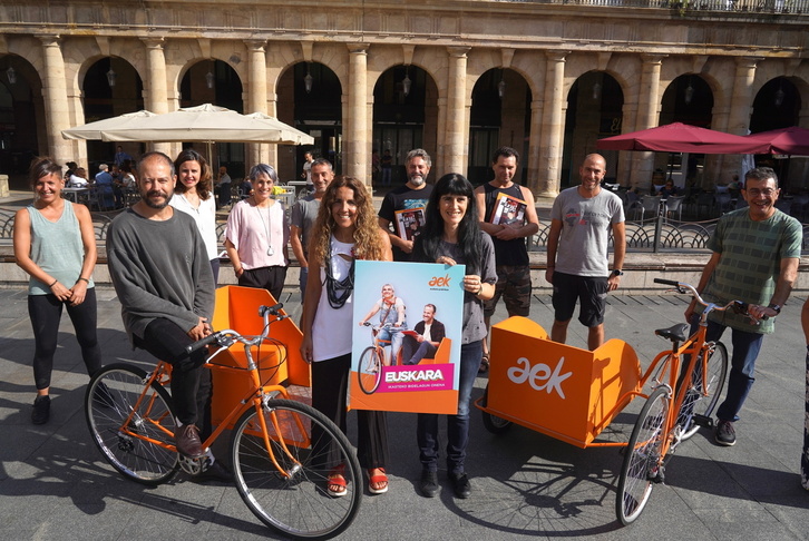 Presentación de AEK de la campaña para el nuevo curso 2022-2023, en Bilbo.