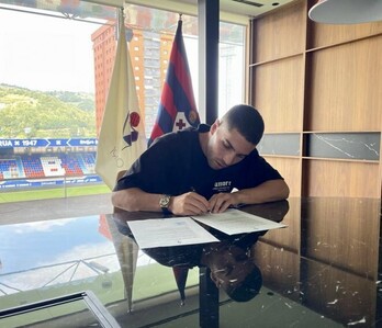 Luca Zidane ha firmado su nuevo contrato en Ipurua.
