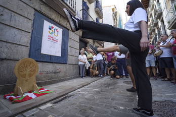 ‘Xenki’ eta ‘Murgi’ gogoratzeko ekitaldia egin dute ostiral honetan Lekeition. 