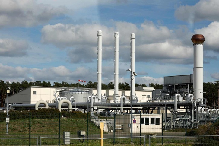 Imagen de una planta gasística en Alemania, cerca de la frontera con Polonia. 