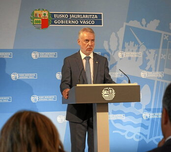Iñigo Urkullu, en su discurso de inicio de curso gubernamental en Miramar.