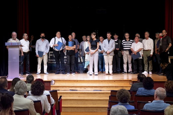 Acto de reconocimiento a las personas que han denunciado los abusos en la Iglesia Católica en Nafarroa. 